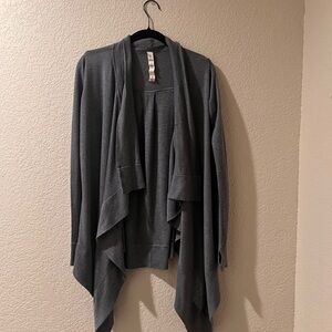 Lululemon Athletica Gray Open Front Cardigan